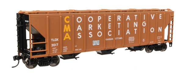 Walthers HO 910-49422 Mainline PS-2 covered Hopper TLDX #3017