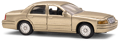 Walthers HO Scale 933-1240 Vehicle 1998 Crown Victoria 4-Door Sedan - Assembl...
