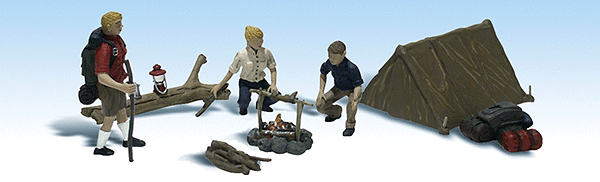 Woodland Scenics HO Scale A1917 Scenic Accents Campers (pack of 8)