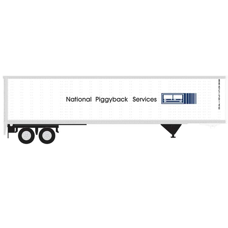 Atlas HO 20007831 Vehicle 45' Pines Trailer - Assembled National Piggyback Service #750122