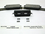 Large Ingot Mold Car Weight Kit (3 pack, includes deck) - Trackside Trains
