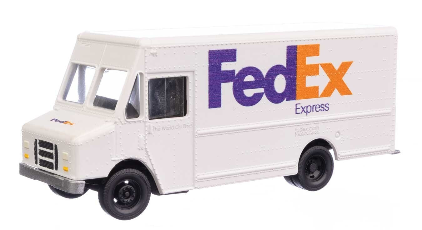 HO scale model vehicle - Walthers Morgan Olson Route Star Van FedEx HO Scale NEW!
