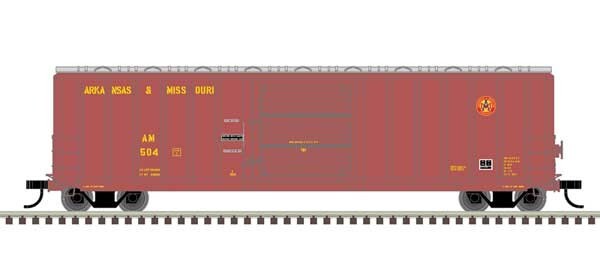 Atlas HO scale model boxcar - Atlas 50' Berwick Boxcar Arkansas & Missouri #504 HO SCALE