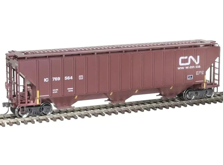 Atlas HO scale model covered hopper - Atlas-Trainman Thrall 4750 Covered Hopper CN/IC #769578 HO SCALE