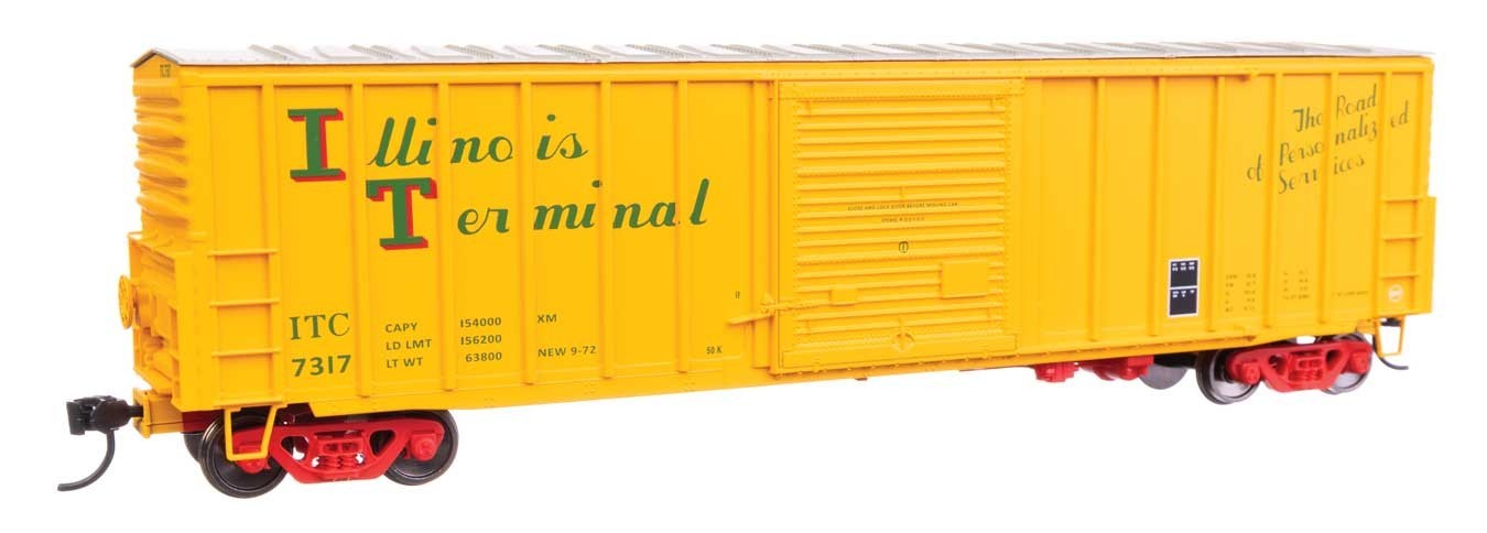 Walthers HO scale model boxcar - Walthers 50' ACF Boxcar Illinois Terminal #7324 Ready to Roll