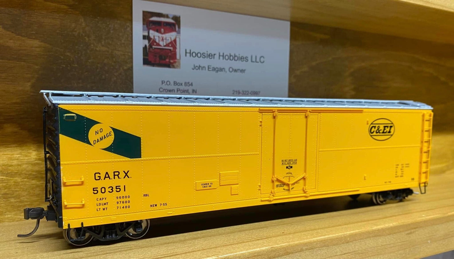Atlas HO scale model refrigerator car - Atlas 50' GARX Reefer Chicago & Eastern Illinois #50351 HO SCALE