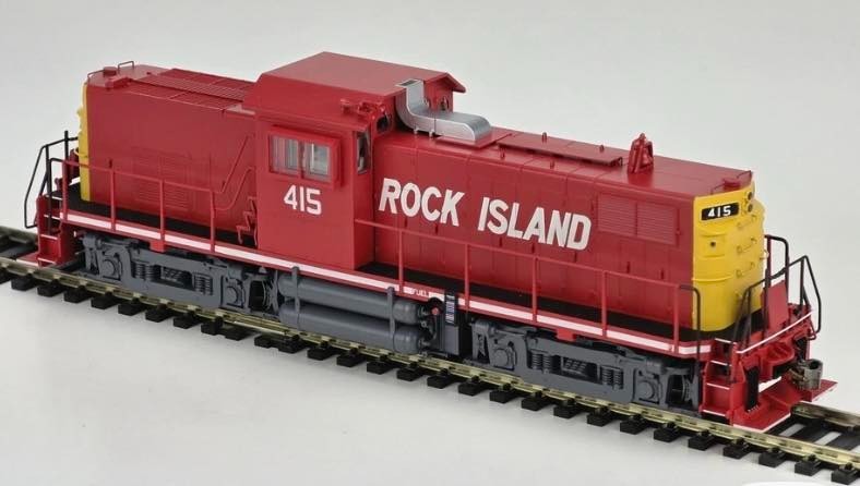 Bowser HO scale model locomotive - Bowser C415 Rock Island #421 red/yellow late paint scheme (DC version)