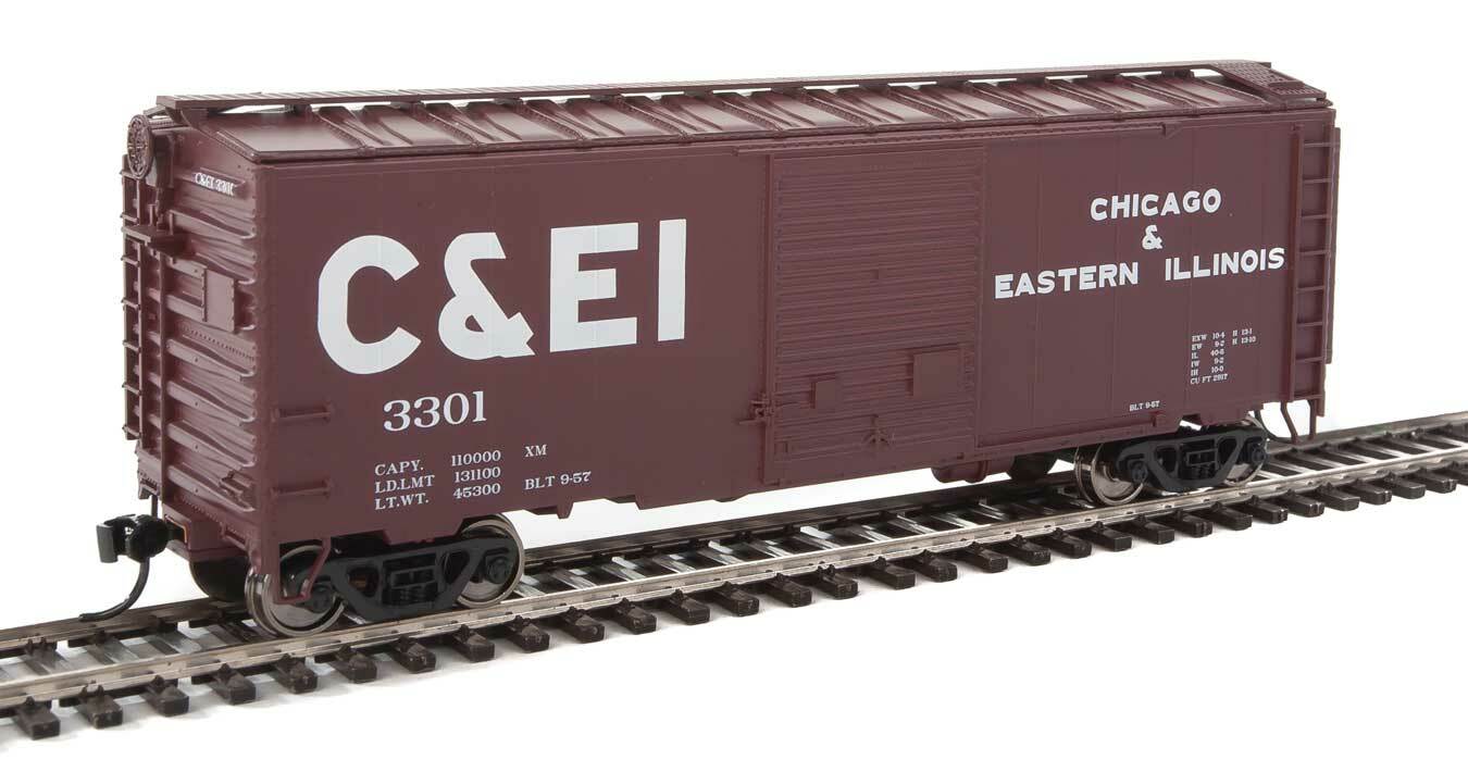 Walthers HO scale model boxcar - Walthers 40' ACF welded boxcar Chicago & Eastern Illinois #3315 SOLD OUT