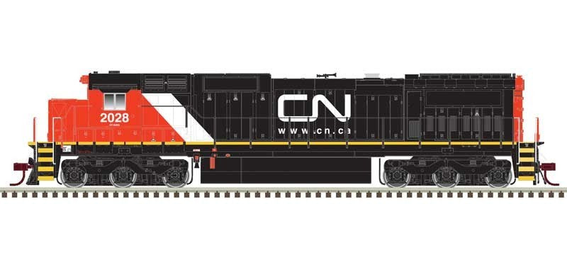 Atlas HO scale model locomotive - Atlas GE C40-8 Canadian National #2014 HO SCALE