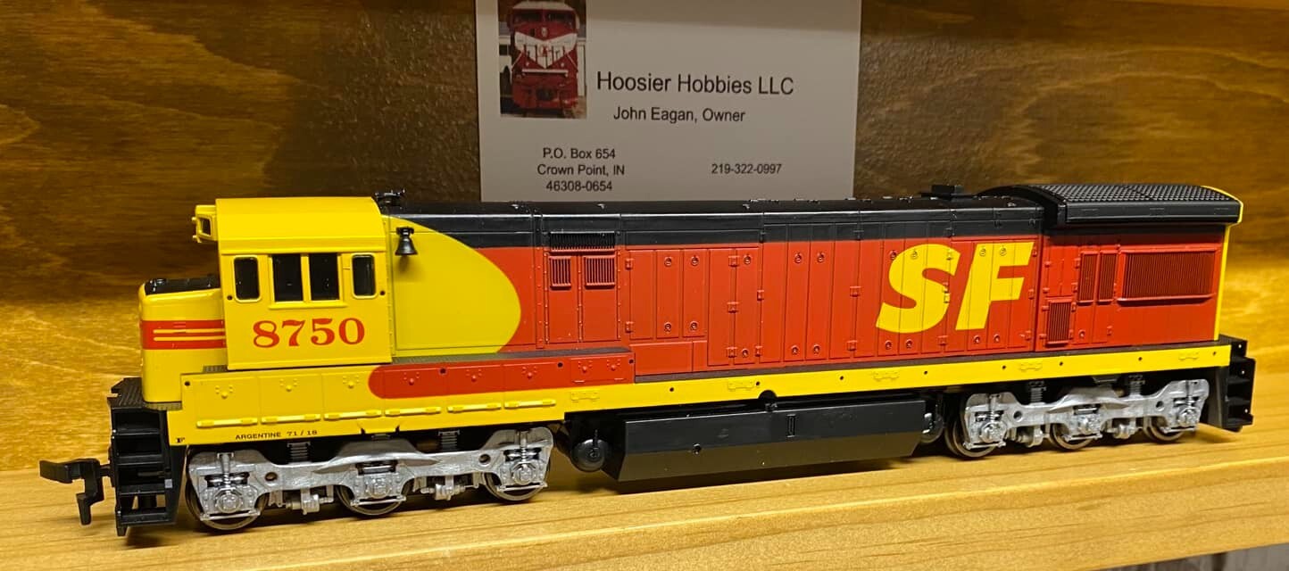 Atlas HO scale model locomotive - Atlas GE U36C Santa Fe #8750 (SPSF Merger Scheme) HO SCALE
