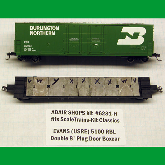 Evans RBL Double Door Boxcar Heavy Weight Kit - Trackside Trains