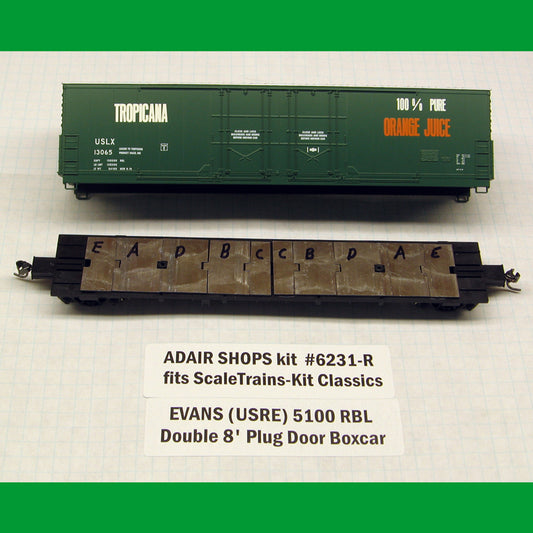 Evans RBL Double Door Boxcar Weight Kit - Trackside Trains