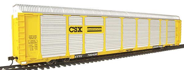 walthers HO 932-4881 Autorack Gold Line Tri-Level Enclosed Auto Carrier CSX