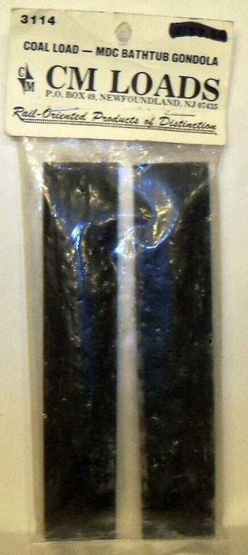 CM LOADS HO 3114 Load Roundhouse Bathtub Coal Load (pk 2)