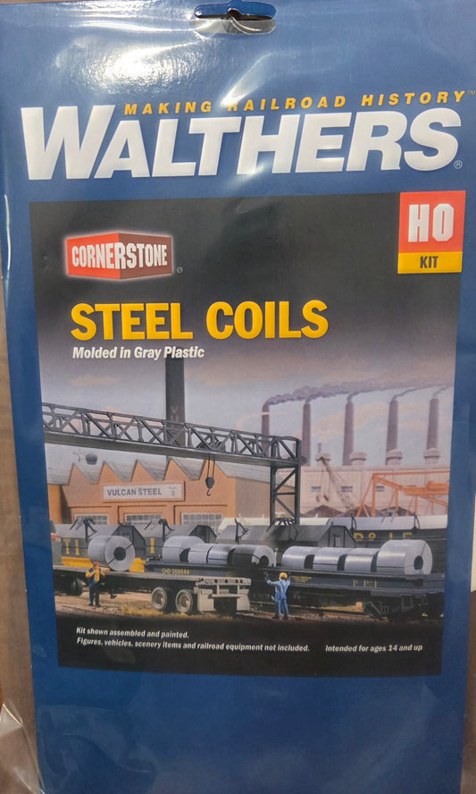 Walthers HO Scale Kit Steel Coils (12)