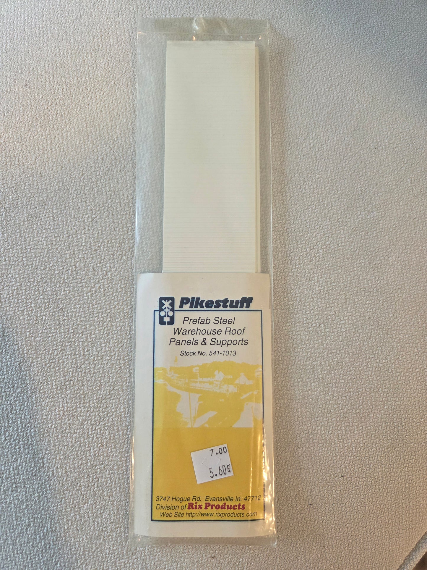 Pikestuff HO Scale Prefab Steel Warehouse Roof Panels & Supports