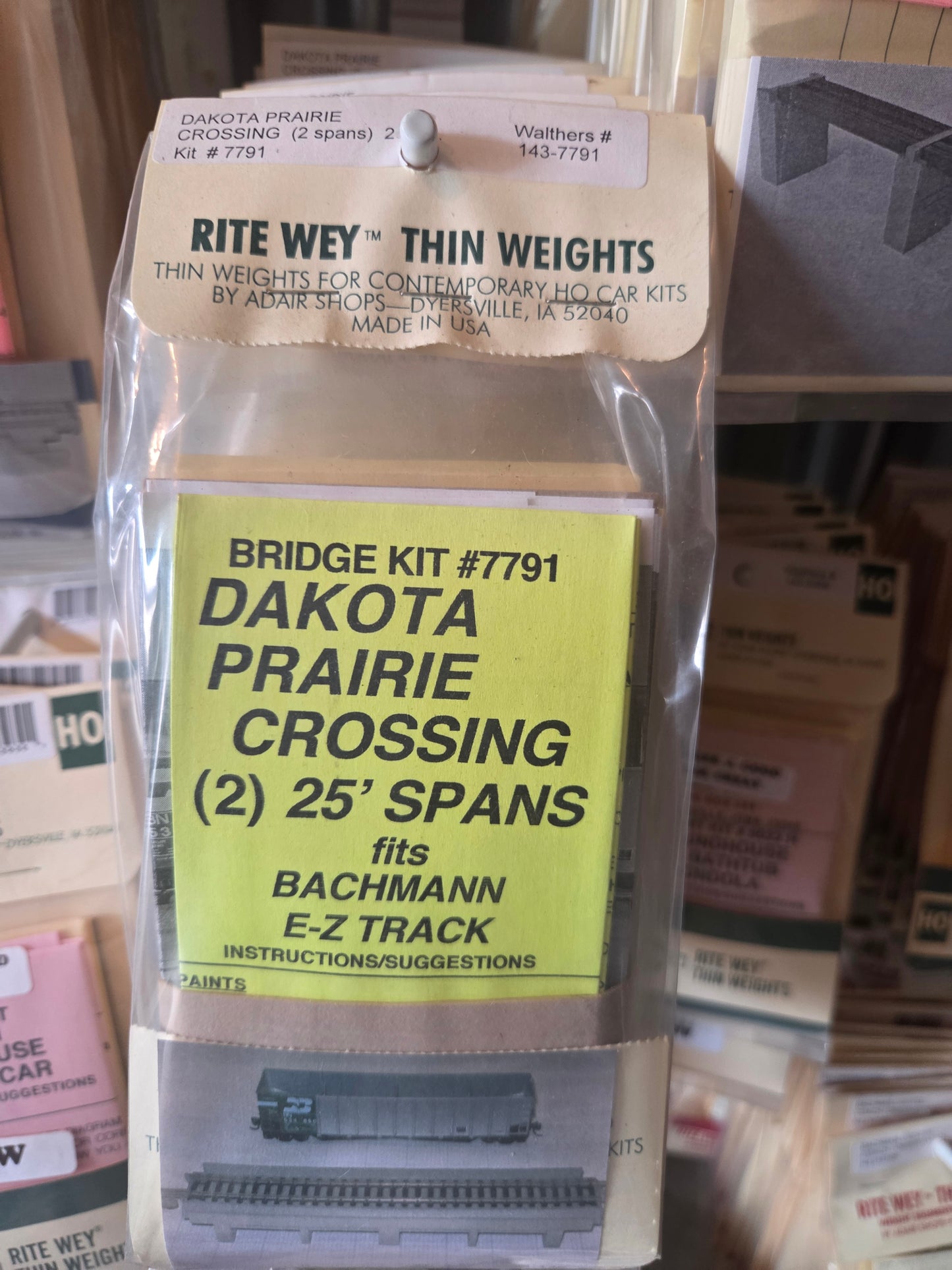 Weight Kit HO for Dakota Prairie Crossing 25' (2 Span) Fits Backman Easy Track