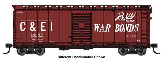 Walthers HO 910-2746 Boxcar 40' AAR Modified 1937 Boxcar RTR Chicago & Eastern Illinois #64176