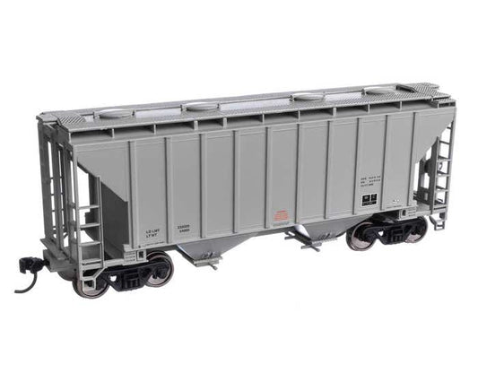 Walthers HO 910-8501 Covered Hopper 37' 2980 CF 2-Bay Unlettered / Data Only