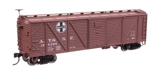 Walthers HO 910-40702 Box 40' ARA Single-Sheathed Boxcar Santa Fe #124325