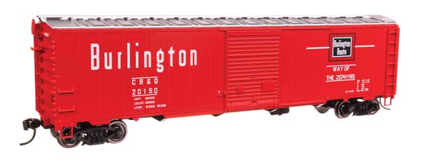Walthers HO 910-46509 Mainline 50' AAR Single Door Boxcar Chicago Burlington