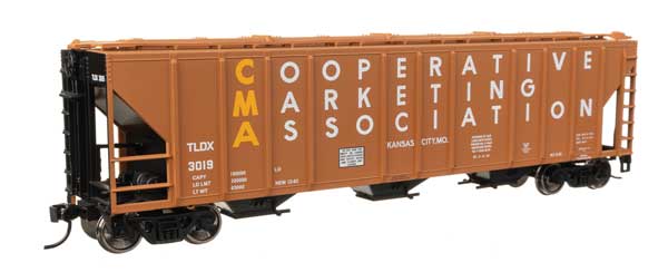 Walthers HO 910-49423 Mainline PS-2 covered Hopper TLDX #3019