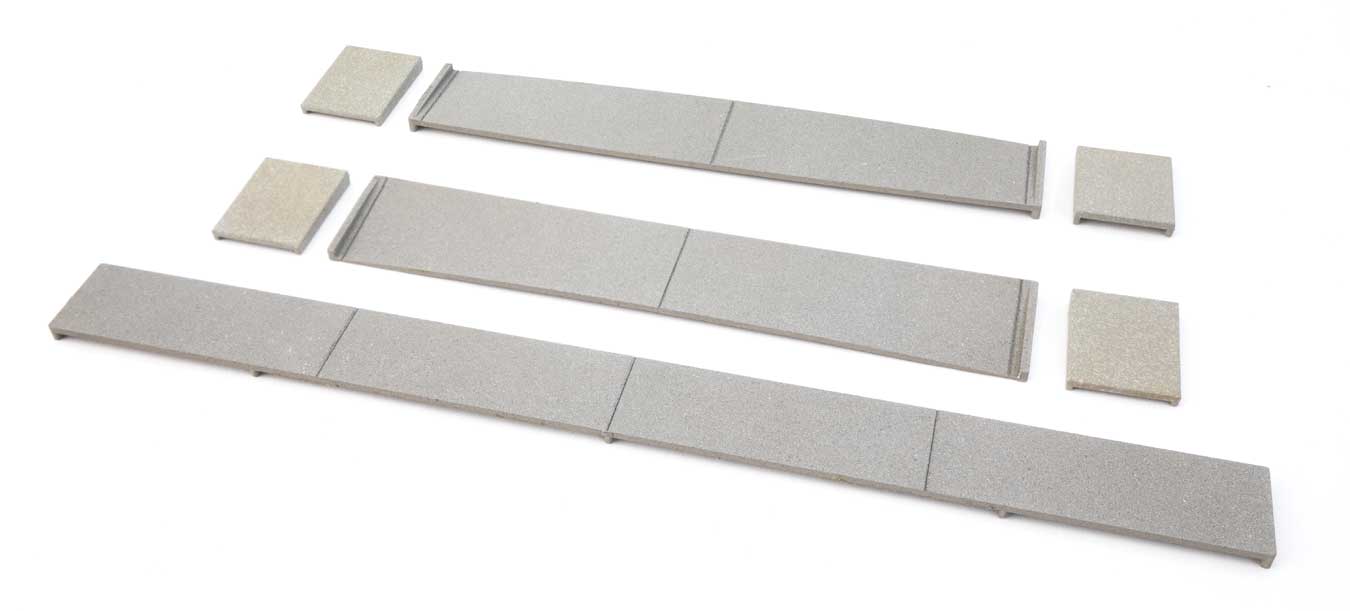 Walthers HO 948-83115 Kit Modern Concrete Crossing w/ Rerailer Ends
