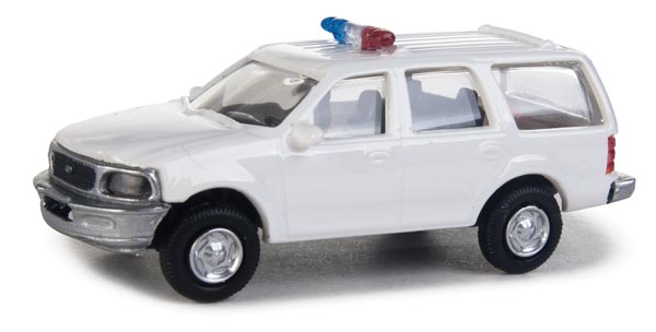 Walthers HO 949-12044 SceneMaster FORD Expedition Police White auto