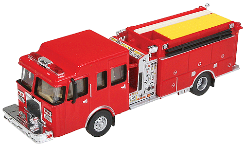 Walthers HO 949-13800 Vehicle Heavy-Duty Fire Engine - Assembled Red
 SceneMaster