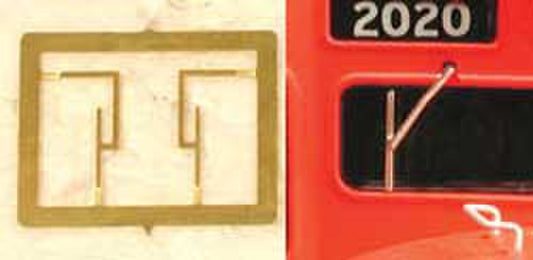 Cal Scale HO 190-517 Super Detailing Parts Windshield Wipers 2 Pair - Single-Arm Style