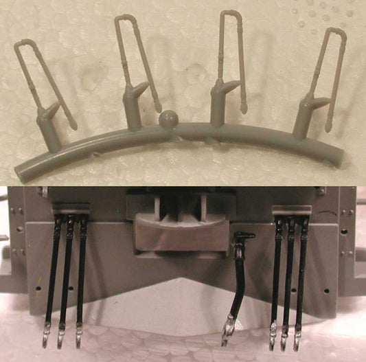 Cal Scale HO 190-616 Super Detailing Parts MU Hoses - Plastic - 16 Piece Set