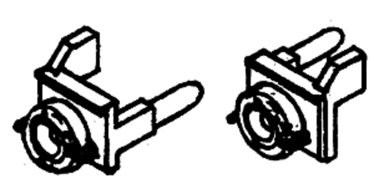 Details West HO 235-229 Super Detailing Parts Ditch Lights - GE-Style w/Lens (Pilot End Mount) pkg(2)