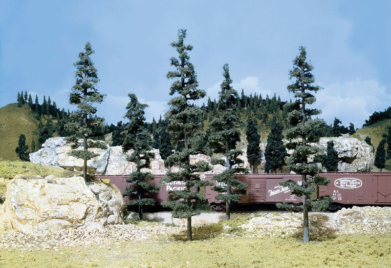 Woodland Scenics TK 23 Scenery Vintage 6" - 9" Tall Pine Trees Large Tree...