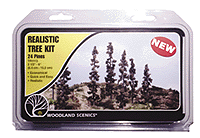 Woodland Scenics 1113 Scenery Realistic Tree Kit Forest Green - 2-1/2 to 6"...