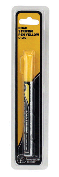 Woodland Scenics 1292 Road Striping Pen - Yellow