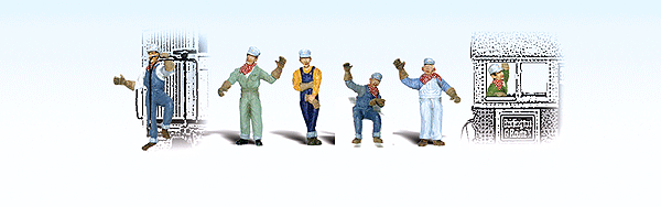 Woodland Scenics HO Scale A1866 Scenic Accents Engineers (pack of 6)