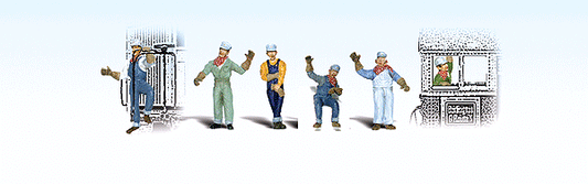 Woodland Scenics HO Scale A1866 Scenic Accents Engineers (pack of 6)