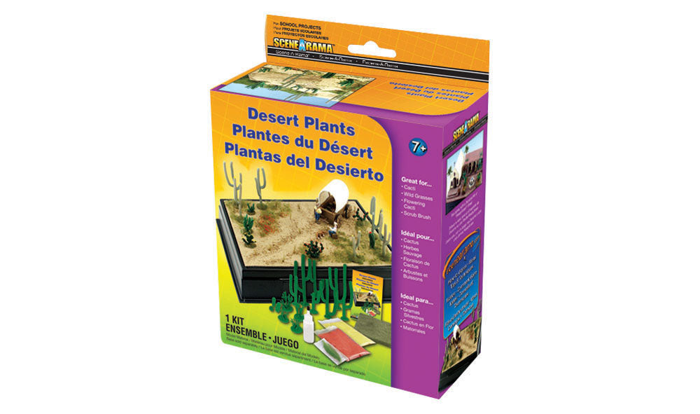 Woodland Scenics 4124 Scenery Scene-A-Rama Diorama Add-On Kit Desert Plants