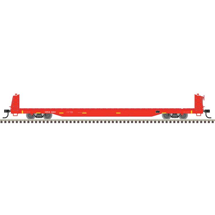 Atlas HO 20007967 Flat Car 62' Short-Bulkhead Flatcar - Ready to Run SPEX #606