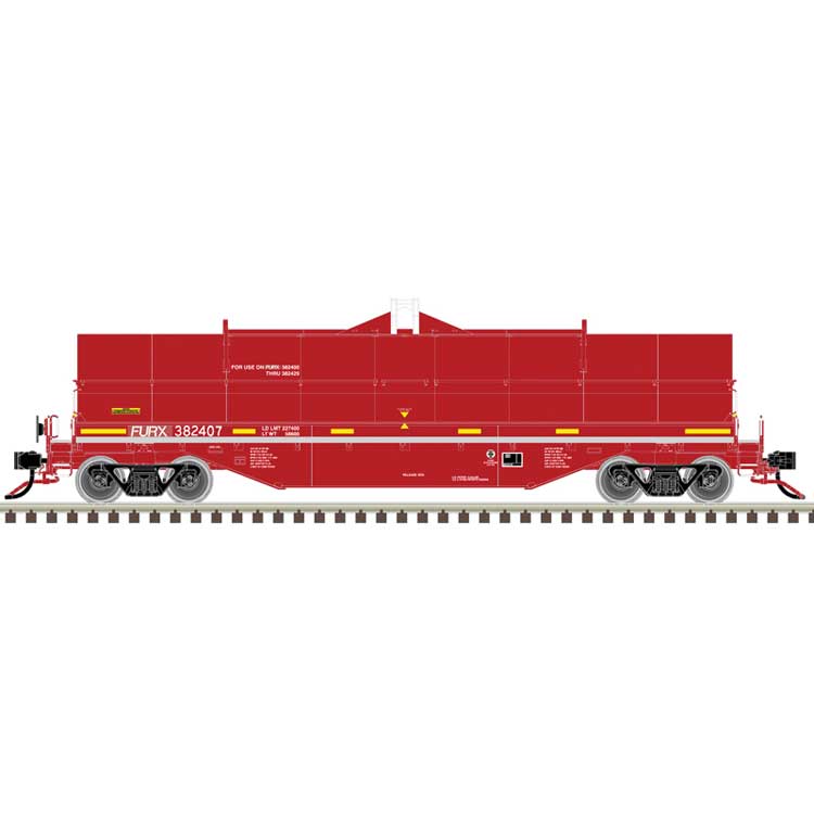 Atlas N 50006765 Coil Car 42' Coil Steel Car w/ Fishbelly Side Sill First Union Rail #382411