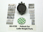 Pollock-75 Kling Hot Metal Car (Plastic) Weight Kit - Trackside Trains