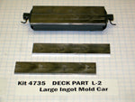 Large Ingot Mold Car Weight Kit (3 pack, includes deck) - Trackside Trains