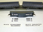 Kit Bash Series Mill Gondola Weight Kit (3 pack, includes body assembly guides) - Trackside Trains