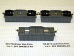 3-in-1: DFG Mill Gondola Kit Weight Kit (3 pack, includes floor) - Trackside Trains