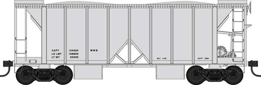 Bowser HO 43685 Ballast Car 70-Ton 2-Bay Ballast Hopper w/ Side Chutes RTR