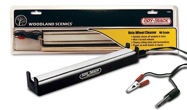 Woodland Scenics HO TT4561 Accessory Roto Wheel Cleaner(TM) - Tidy Track(TM) w/ Pads