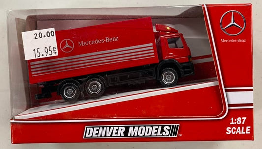 HO scale model railroad wheelset - Denver Models Mercedes Benz delivery truck HO Scale