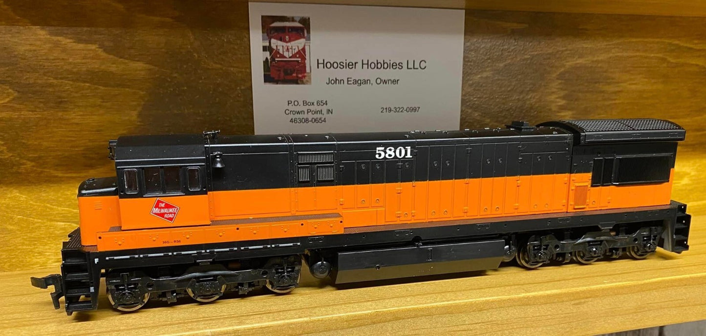 Atlas HO scale model locomotive - Atlas GE U36C Milwaukee #5801  HO SCALE
