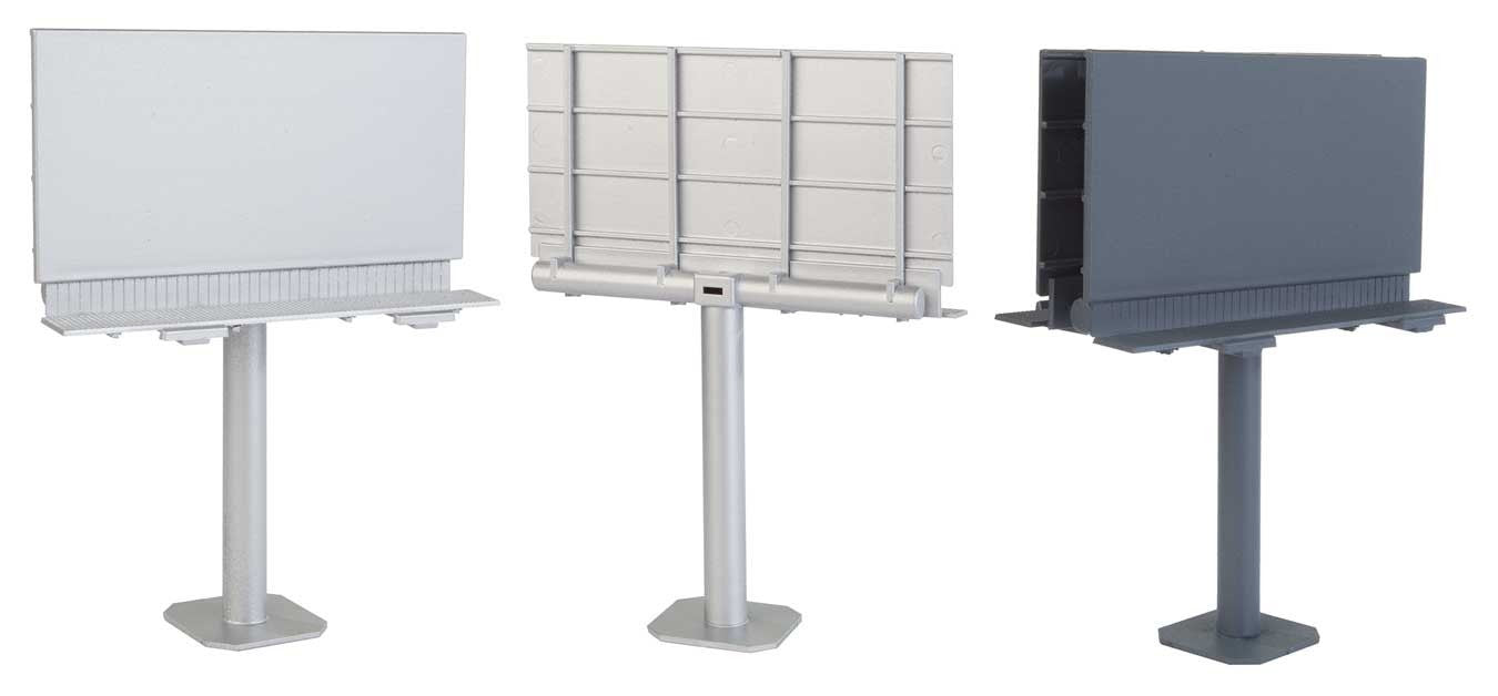 Walthers HO scale model building kit - Walthers HO Scale Kit Modern Single Post Billboard