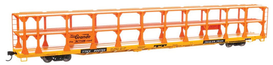 Walthers HO scale model auto rack - Walthers 89' Tri-level open autorack Denver & Rio Grande Westn TTKX #802765